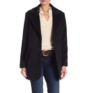 Lucky Brand Wool Blend Black Coat